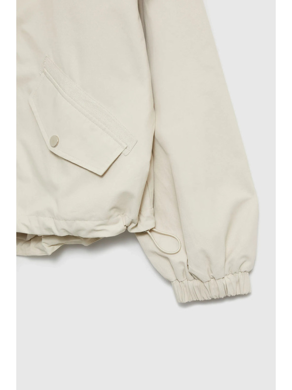 Moodo Bunda s kapucňou béžová Moodo