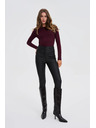 Moodo Priliehavá blúzka s dlhými rukávmi vínová Moodo