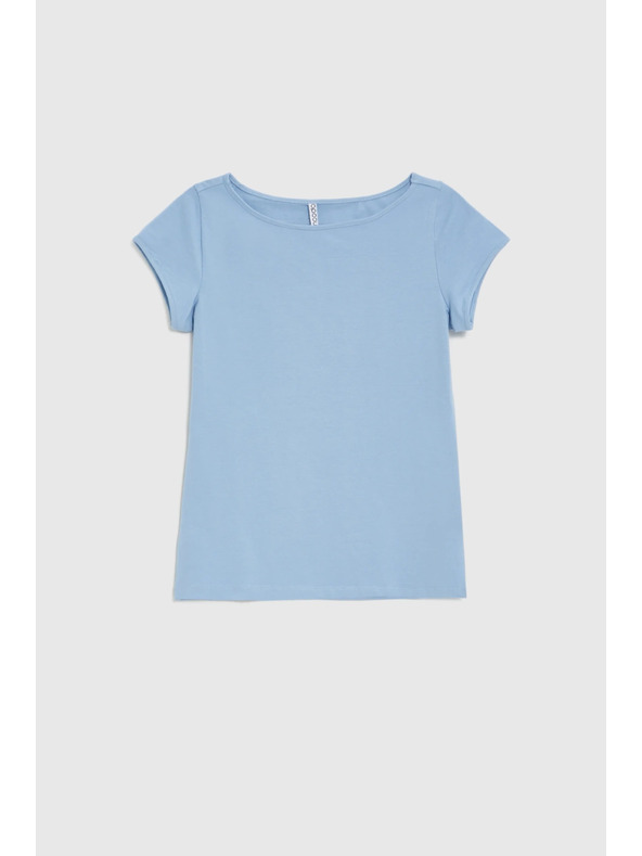 Moodo Bavlnené tričko modré Moodo