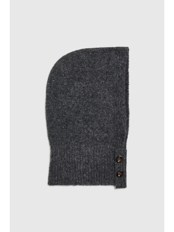 Moodo Pletená kukľa sivá Moodo