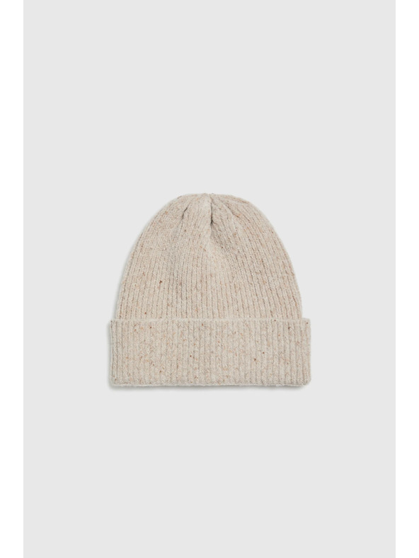 Moodo Pletená čiapka piesková Moodo