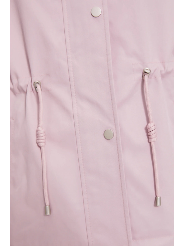 Moodo Bunda s kapucňou ružová Moodo