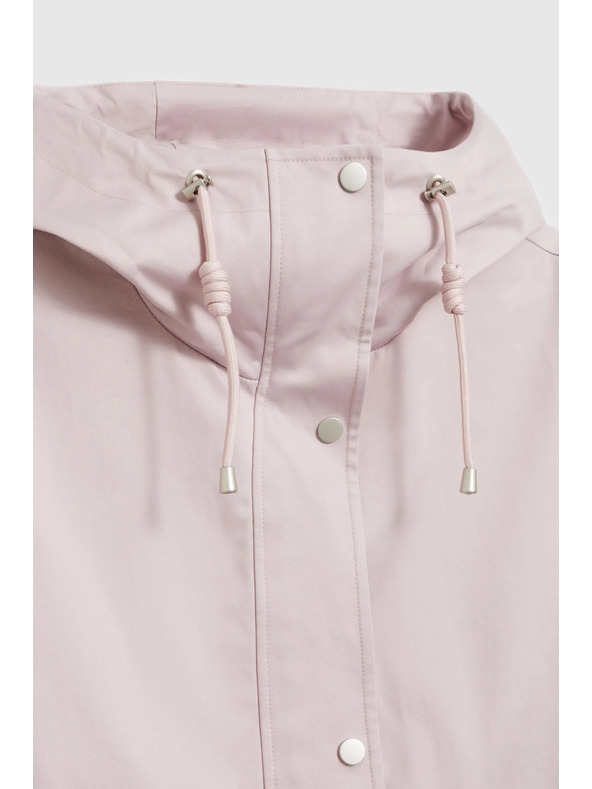 Moodo Bunda s kapucňou ružová Moodo