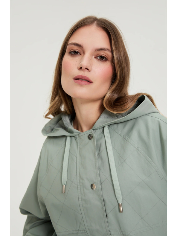Moodo Krátka bunda olivová Moodo