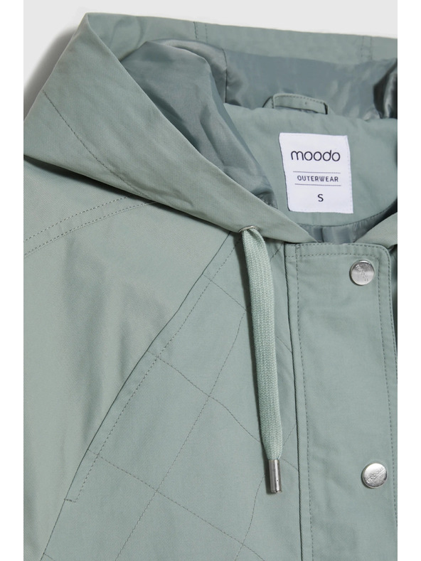 Moodo Krátka bunda olivová Moodo