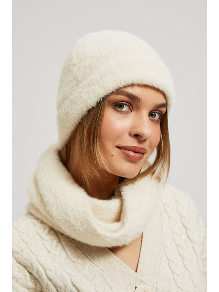 Moodo Hladká čiapka piesková Moodo