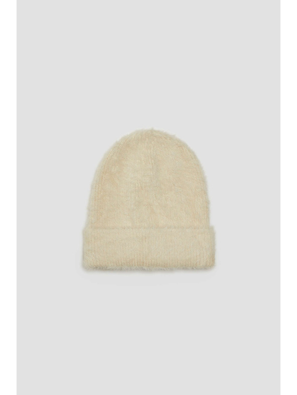 Moodo Hladká čiapka piesková Moodo