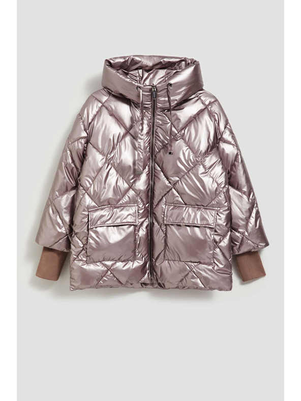 Moodo Metalická prešívaná bunda Moodo