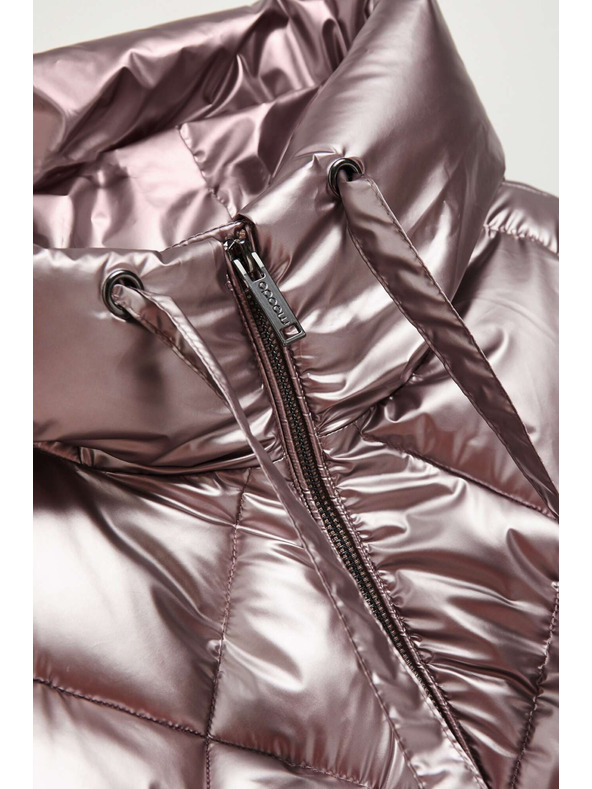 Moodo Metalická prešívaná bunda Moodo