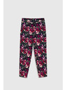 Moodo Nohavice s kvetmi tmavomodré Moodo