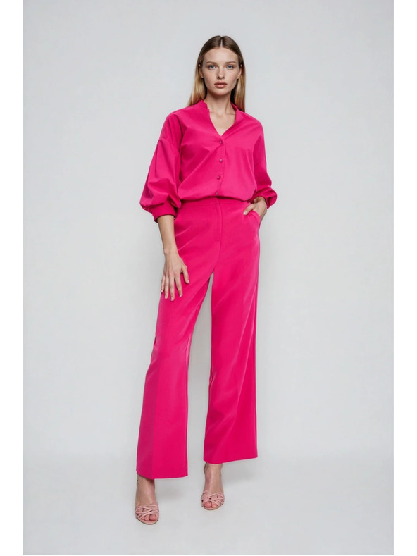 Moodo Nohavice s lemovaním ružové Moodo