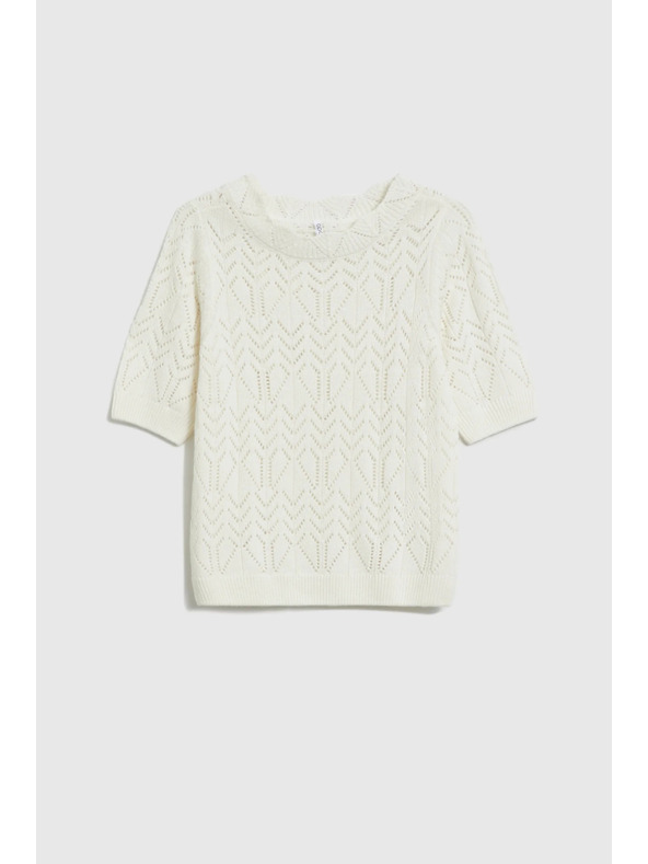 Moodo Azúrový sveter piesková Moodo