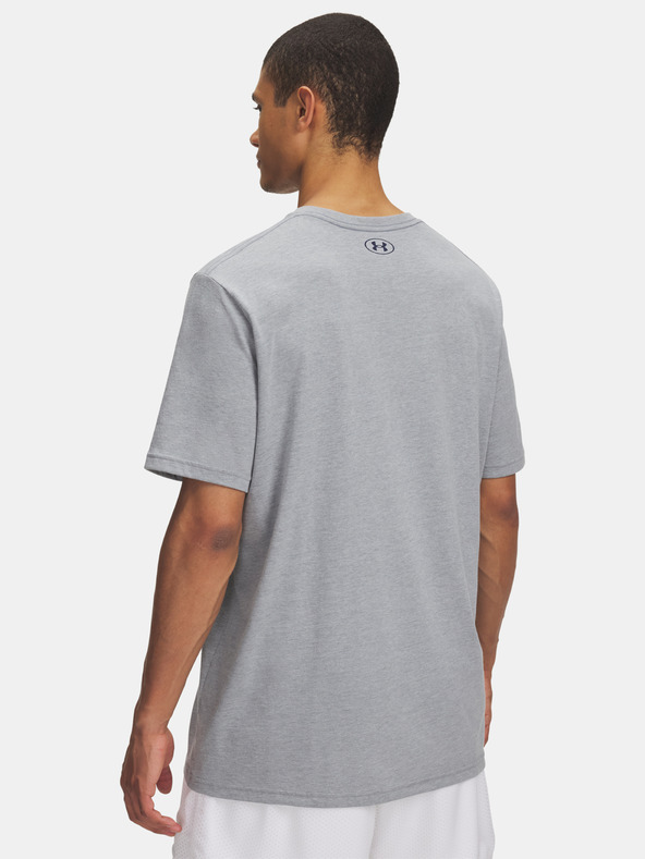 Under Armour Pánske tričko Under Armour UA COLLEGE CREST LOGO SS-GRY