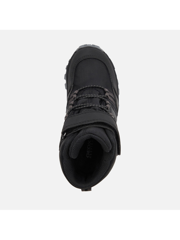 Geox Čierne chlapčenské zimné topánky Geox Himalaya B Abx