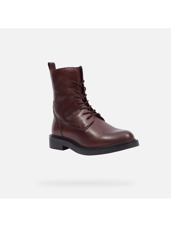 Geox Vínové dámske členkové topánky Geox Serilda