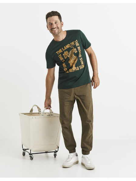 Celio Khaki pánske nohavice Celio