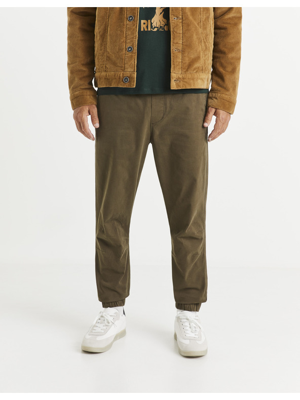 Celio Khaki pánske nohavice Celio