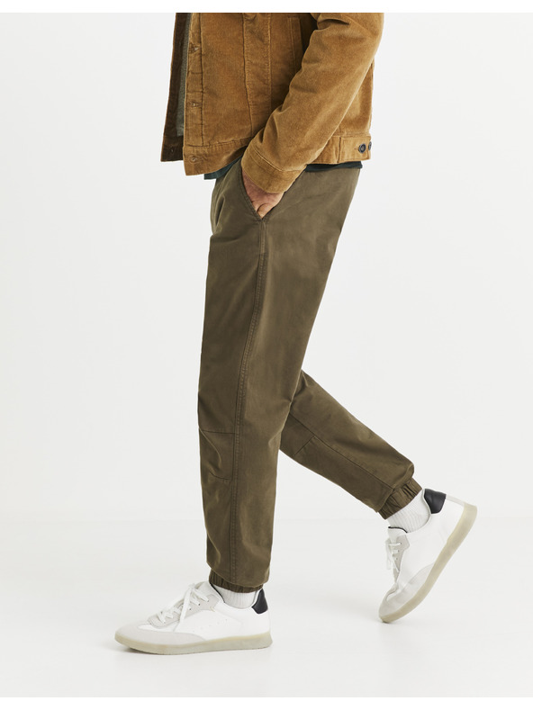 Celio Khaki pánske nohavice Celio