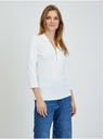 Orsay Krémové tričko s trojštvrťovým rukávom ORSAY