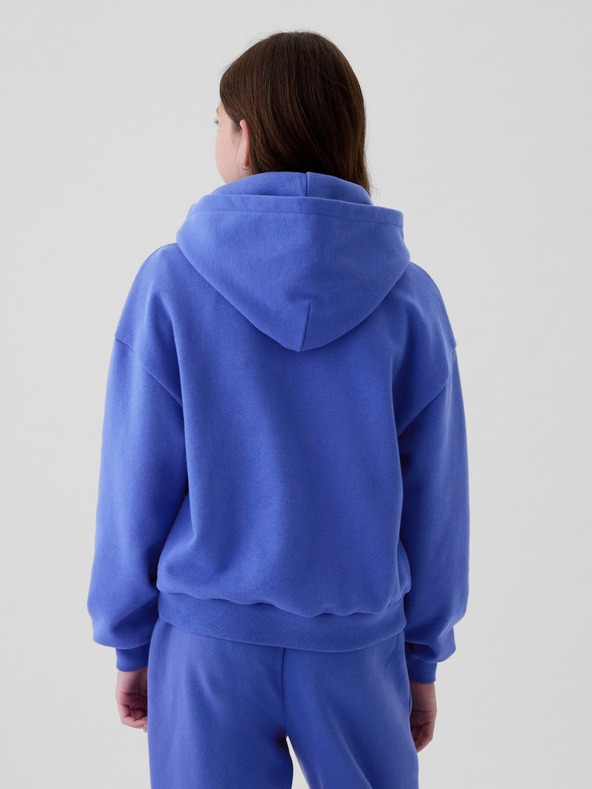 GAP Detská mikina s metalickou potlačou Logo GAP