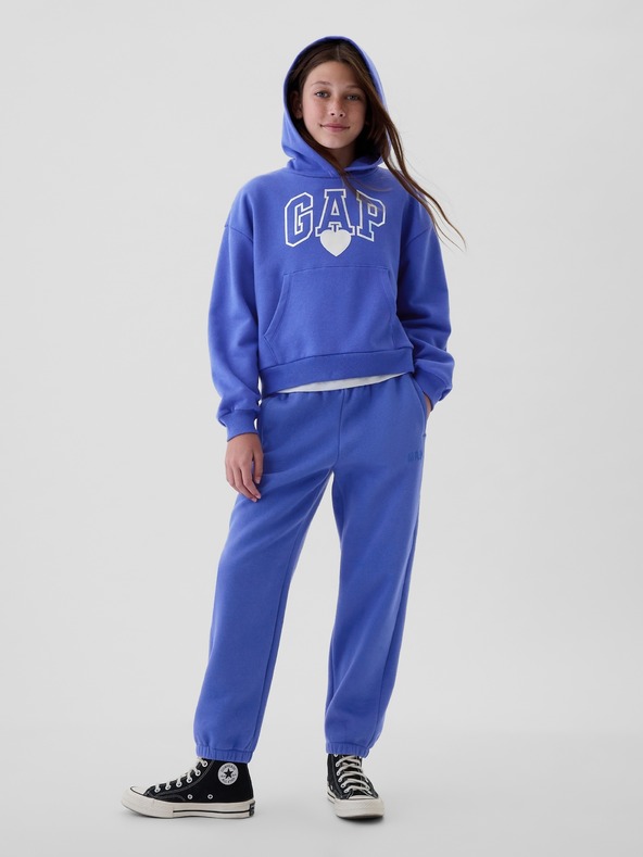 GAP Detská mikina s metalickou potlačou Logo GAP