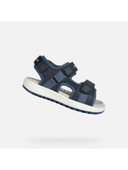 Geox Tmavomodré chlapčenské sandále Geox Alben