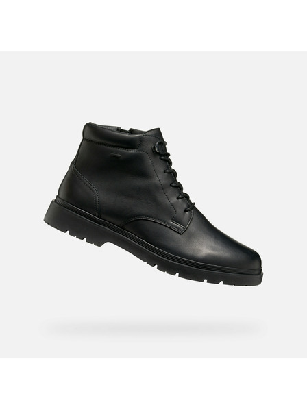 Geox Čierne pánske členkové topánky Geox Spherica EC1 ABX