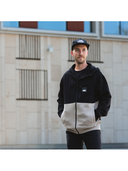 Horsefeathers Mikina Vick - čierna/tmavohnedá