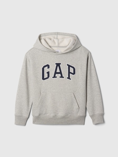 GAP Detská mikina s logom a fleece GAP