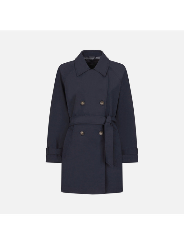 Geox Tmavomodrý dámsky trenčkot Geox Ilde