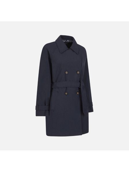 Geox Tmavomodrý dámsky trenčkot Geox Ilde