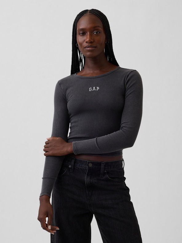 GAP Rebrované tričko s logom GAP