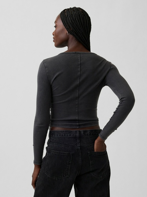 GAP Rebrované tričko s logom GAP