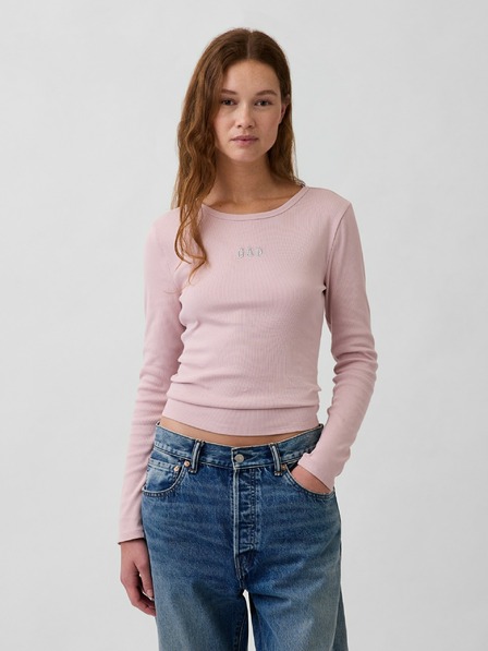 GAP Rebrované tričko s logom GAP