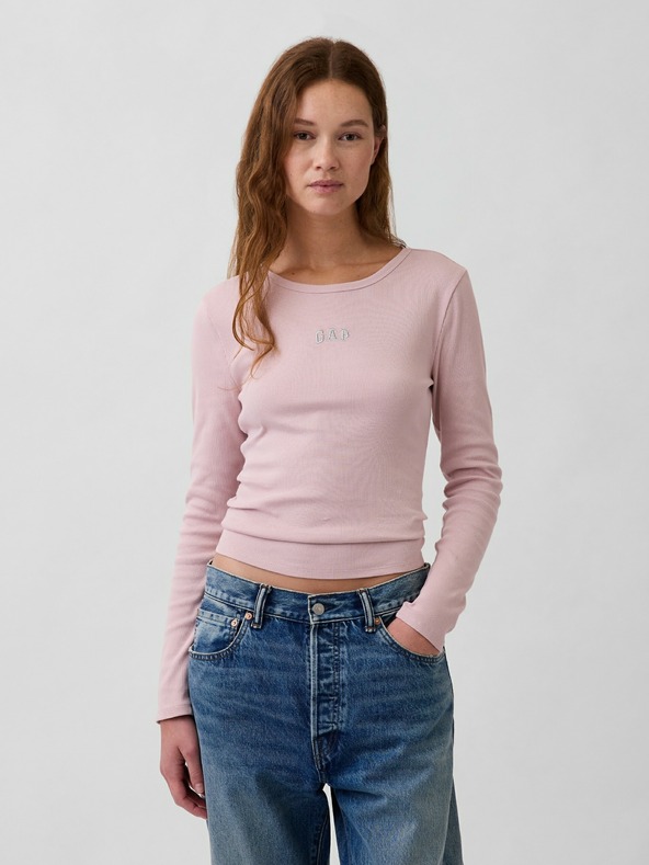 GAP Rebrované tričko s logom GAP