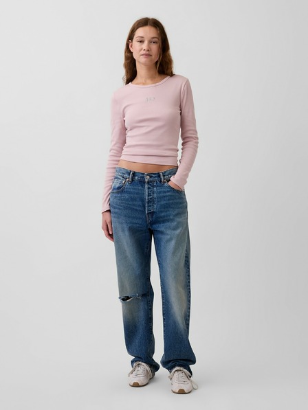 GAP Rebrované tričko s logom GAP