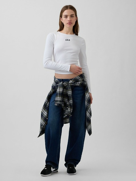 GAP Rebrované tričko s logom GAP