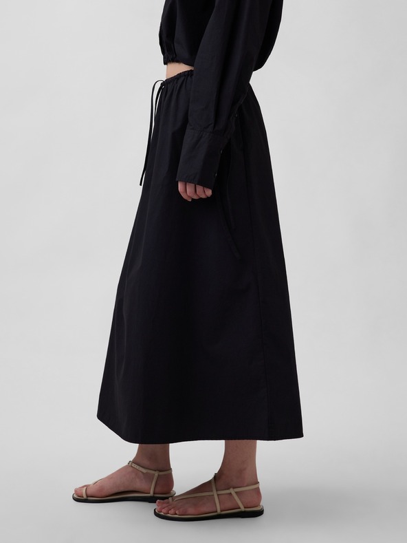 GAP Popelínová maxi sukňa GAP