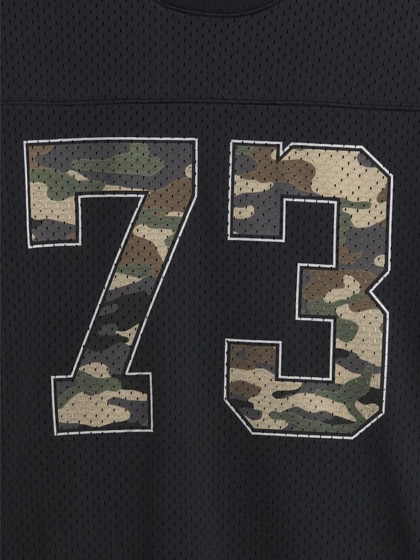 GAP Detské sieťované oversize tričko GAP