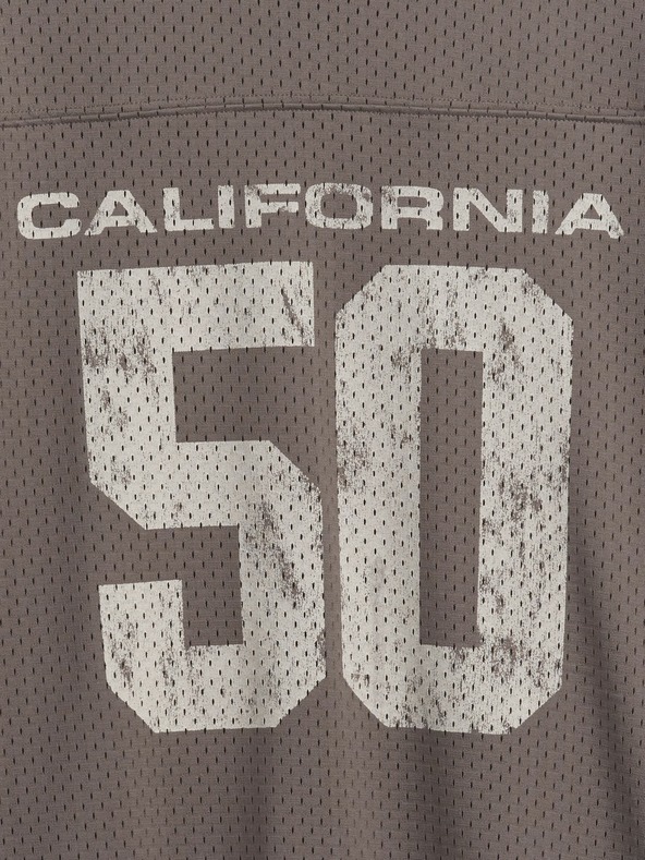 GAP Detské sieťované oversize tričko GAP