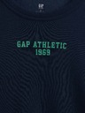 GAP Detská mikina s logom a fleece GAP