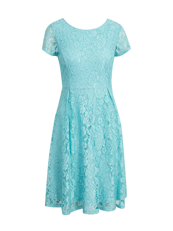 Orsay Tyrkysové dámske čipkované šaty ORSAY