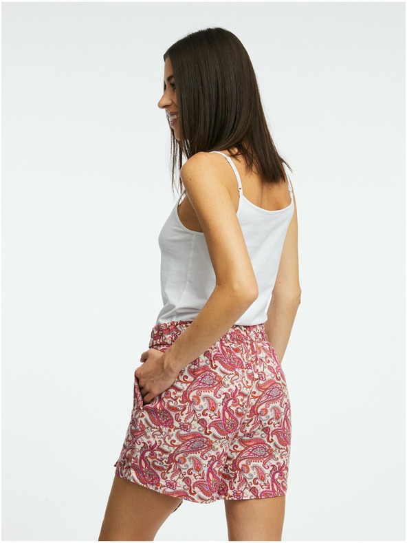 Orsay Krémovo-ružové dámske vzorované šortky ORSAY
