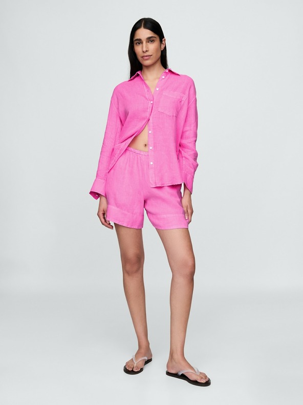 GAP Ľanová oversize košeľa Big Shirt GAP