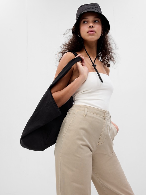 GAP Khaki nohavice Mid Rise loose GAP