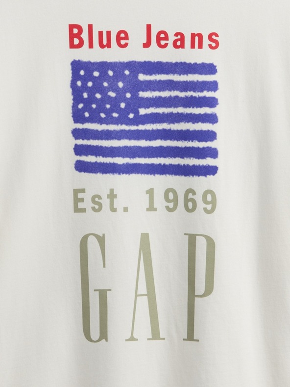 GAP Tričko GAP logo v-ss camo arch