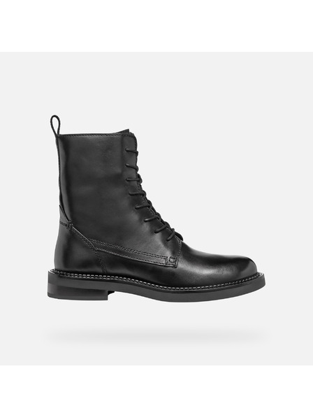 Geox Čierne dámske členkové topánky Geox Serilda