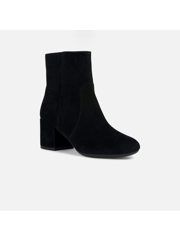 Geox Čierne dámske členkové topánky Geox Eleana