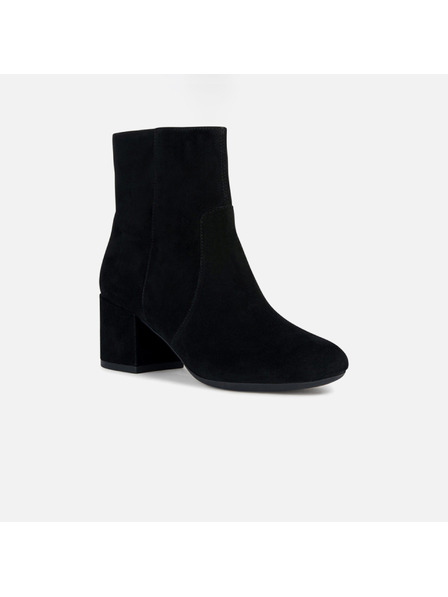 Geox Čierne dámske členkové topánky Geox Eleana