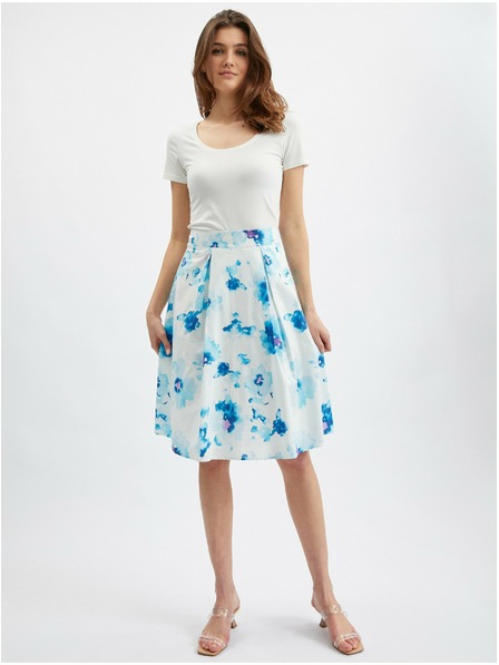 Orsay Modro-biela dámska kvetinová sukňa ORSAY